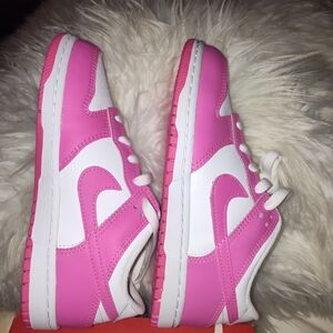 Nike Pink and White Kids Sneakers